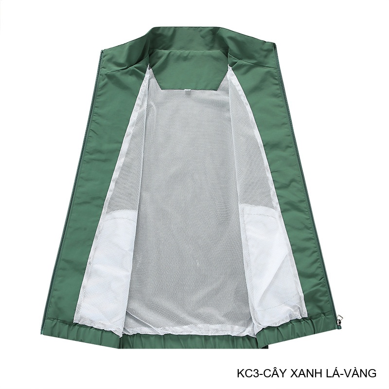 KC3 - Áo khoác nam cổ đứng phối màu năng động, chất polyester thoáng mát, form regular phù hợp xuân thu_thumbnail_16
