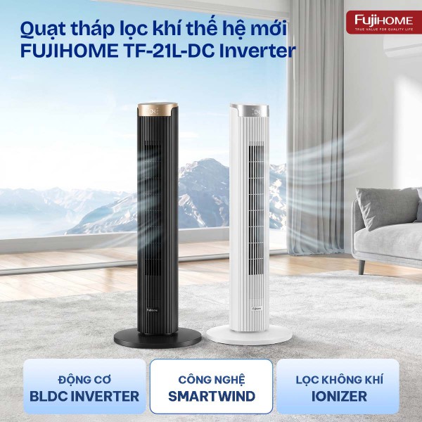 Quạt tháp lọc khí TF-21L-DC (Đen + Gold)_thumbnail_8