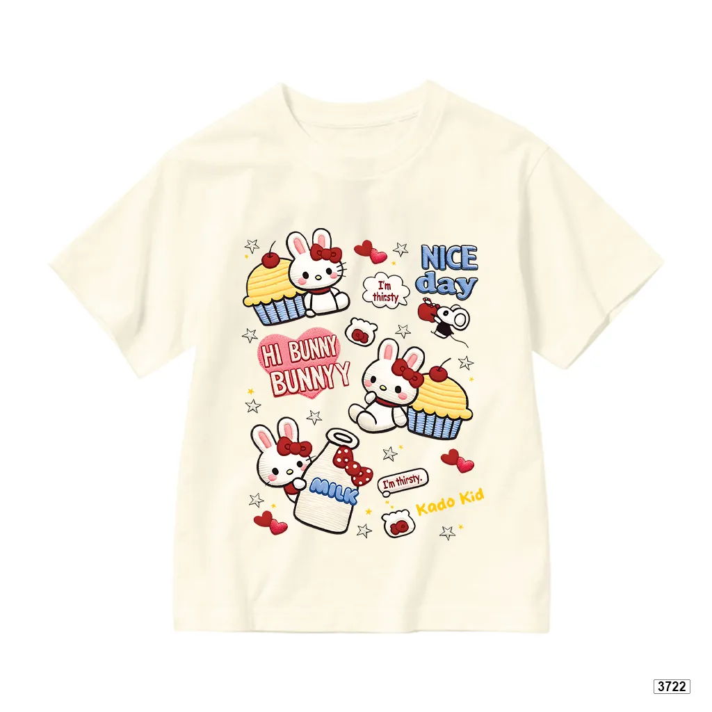 Áo thun bé gái chất thoáng mát Bunny đáng yêu Kado 3722_thumbnail_8