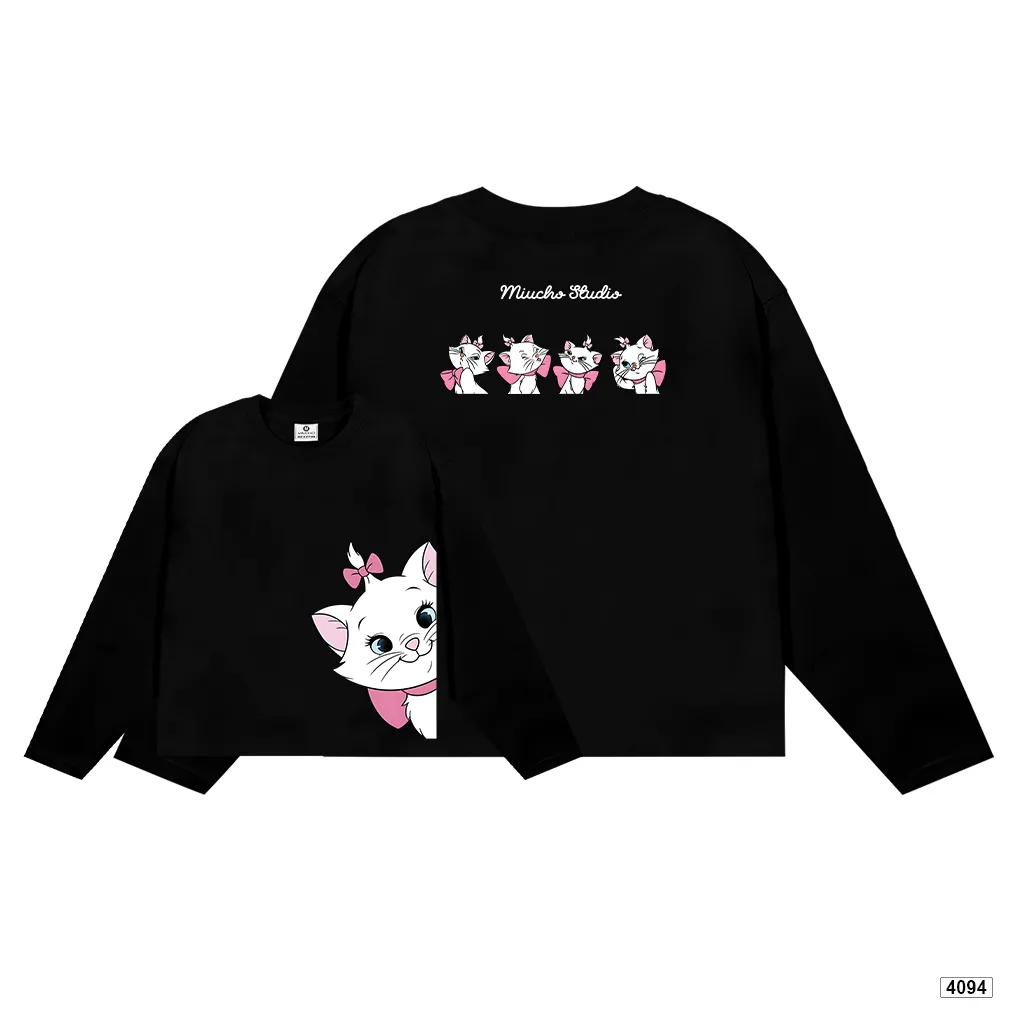 Áo thun tay dài form boxy Kitti đáng yêu Miucho 4094_thumbnail_8