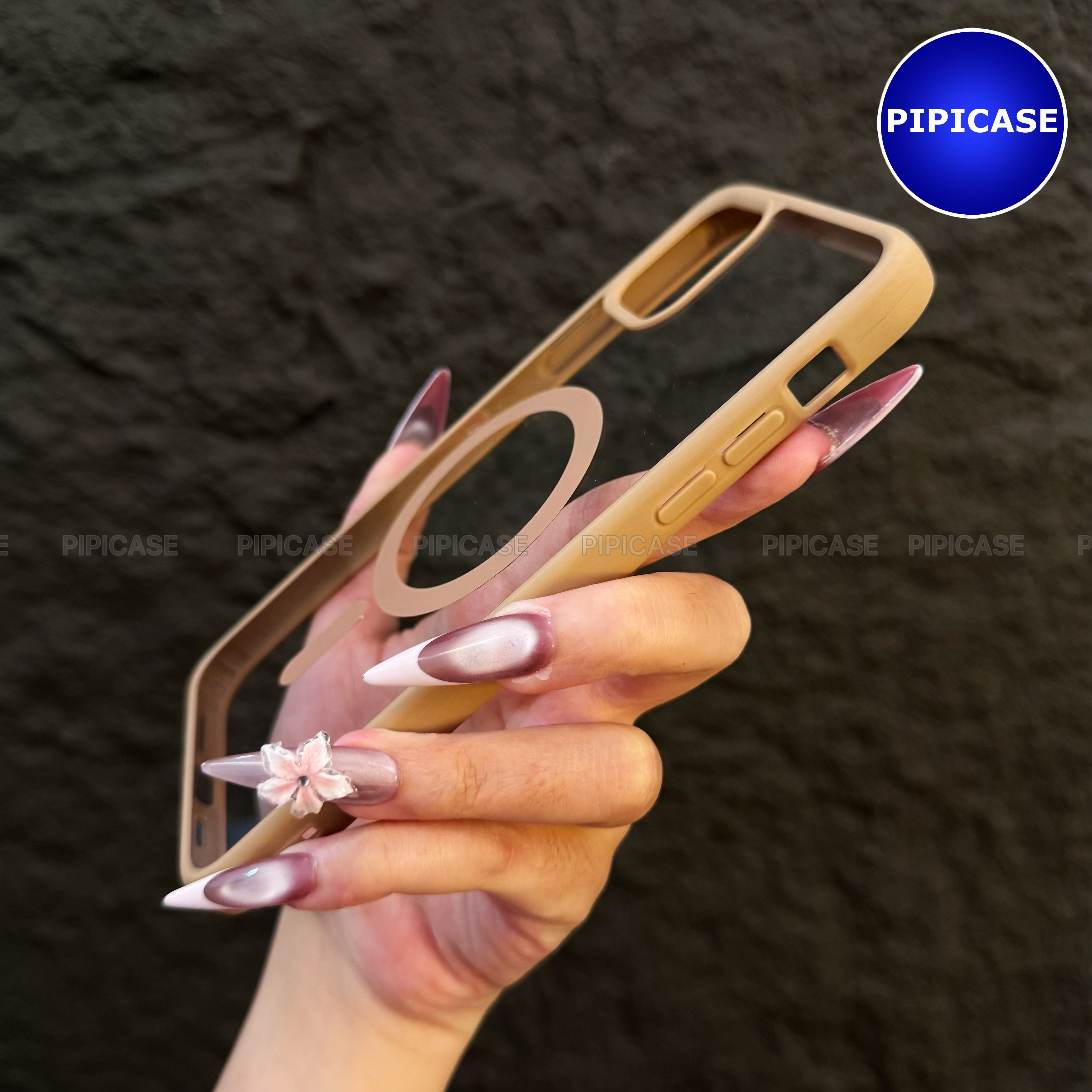 Ốp Lưng iPhone 11 Pro Max - Chic - Nâu Nhạt_thumbnail_3