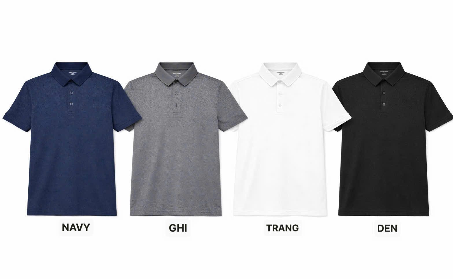 E470 ÁO POLO NAM DẬP NỔI PIERRE CARDIN 4 MÀU