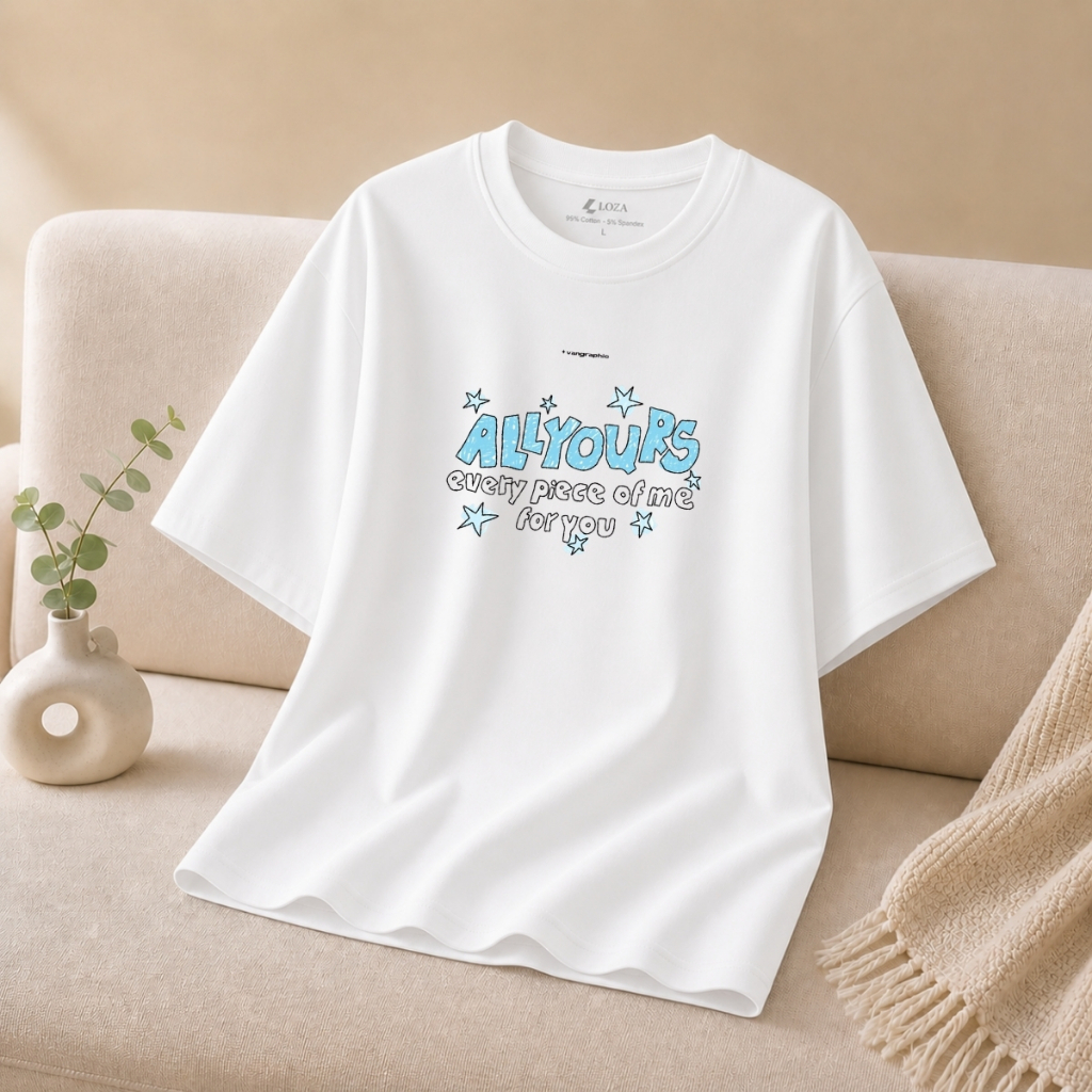 [[Form rộng] Áo phông màu trắng nhiều mẫu hình in dễ thương - Loza G0556_thumbnail_4