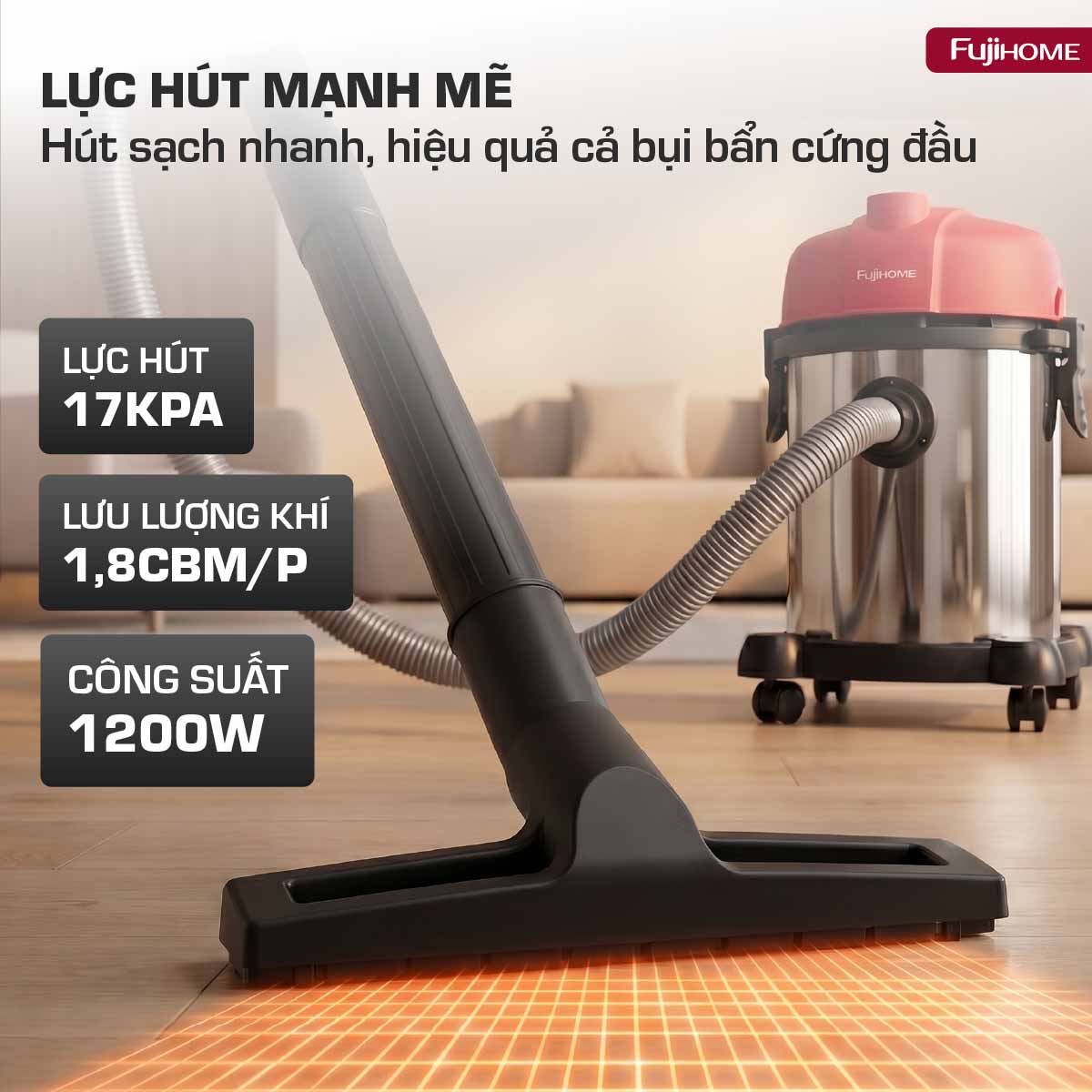 Máy hút bụi công nghiệp Fujihome VC18N_thumbnail_8