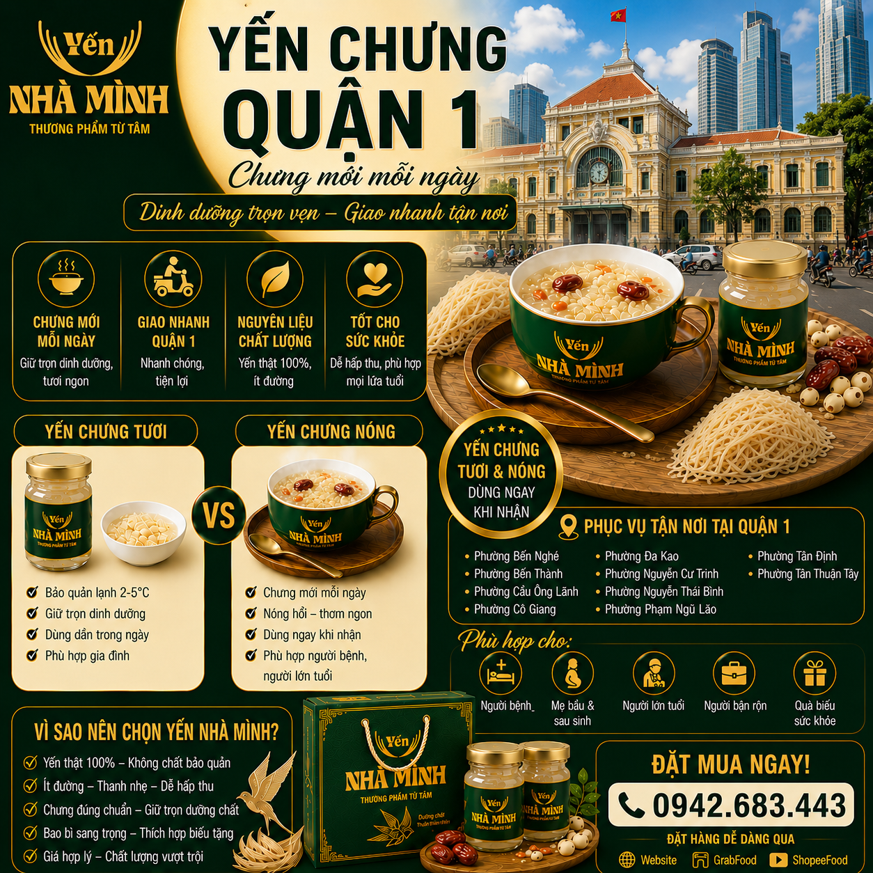 Yến Chưng Tươi Quận 1 Uy Tín Chất Lượng Chưng Mới Mỗi Ngày Và Vì Sao Ngày Càng Được Ưa Chuộng