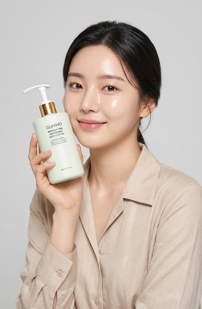 [FREESHIP] GUMIHO REVERSE TIME WHITENING BODY LOTION - Sữa Dưỡng Thể Make Up Body & Dưỡng Trắng - Niacinamide, Vitamin E - 300ml - [GU001]