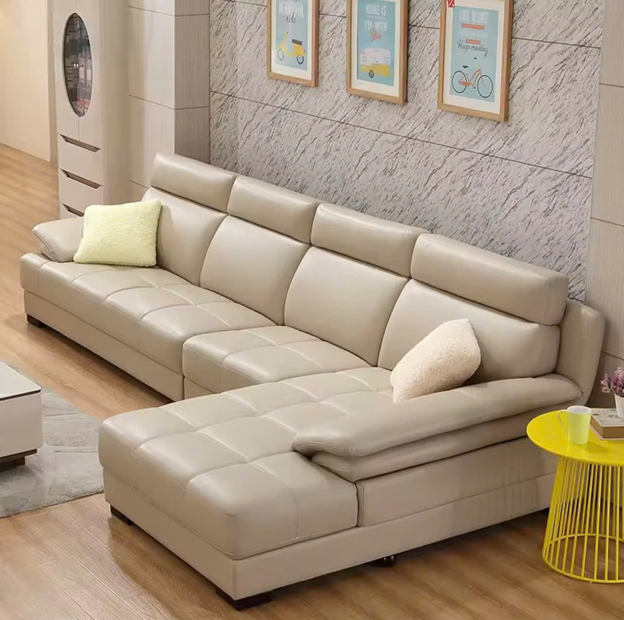 Bộ sofa da cao cấp góc L SFD03