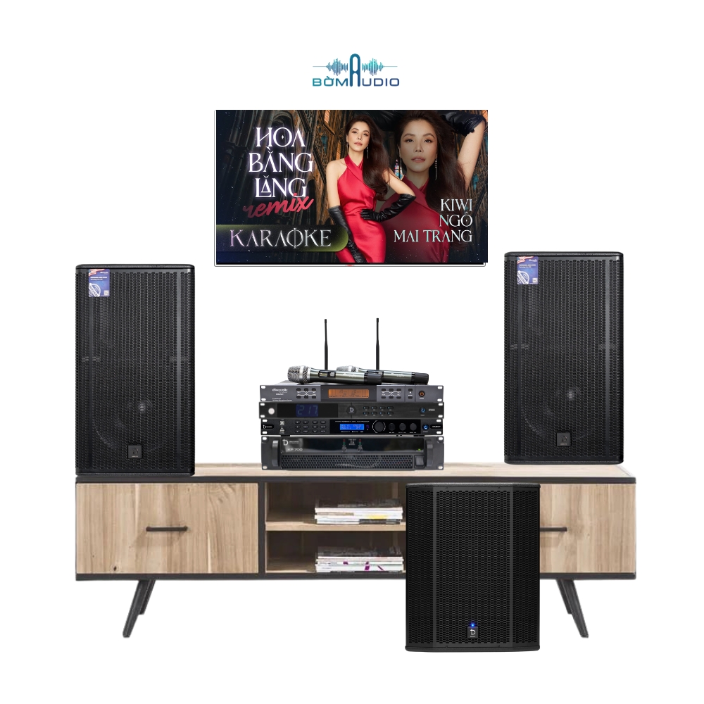 Combo Cục Đẩy DBACOUSTIC KP700 + Vang Số DBACOUSTIC D500P + Micro DBACOUSTIC 450II V2 + Loa DBACOUSTIC KS 712 + Loa Subwoofer DBACOUSTIC KS 715SA – DB448_thumbnail_1