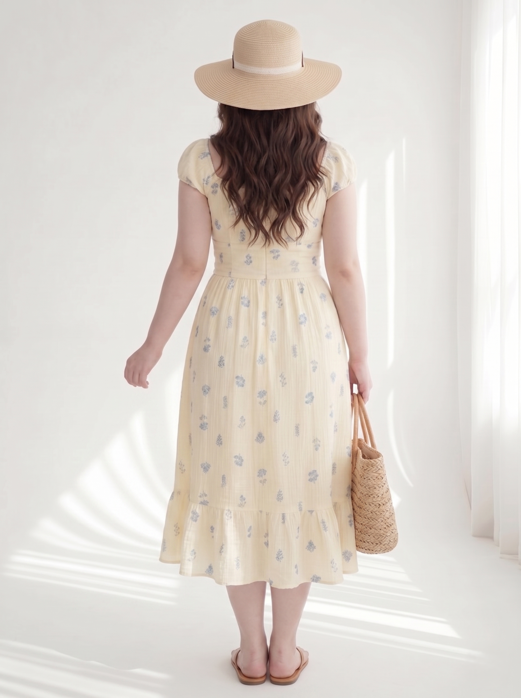 BIGSIZE NỮ - Đầm hoa dáng dài dành cho nàng béo từ 55-90kg V- DA222_thumbnail_2