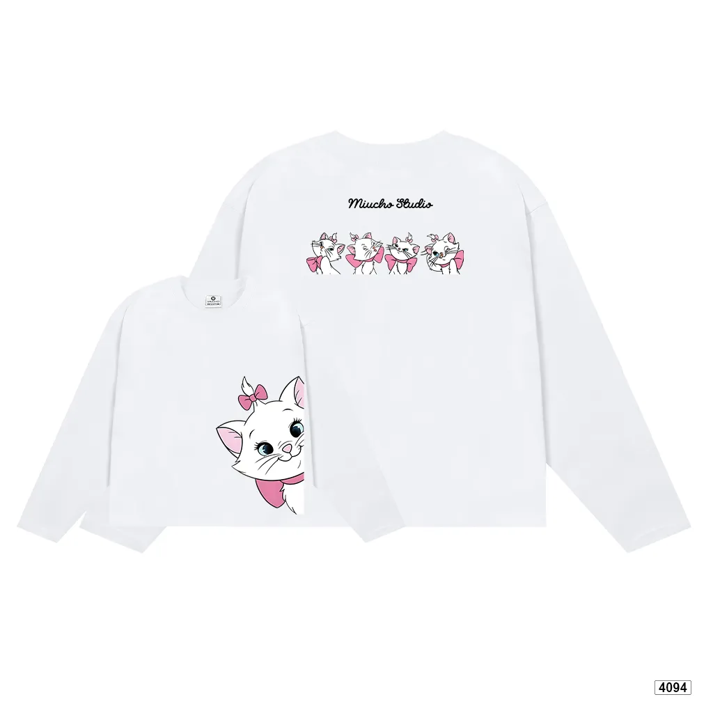 Áo thun tay dài form boxy Kitti đáng yêu Miucho 4094_thumbnail_0