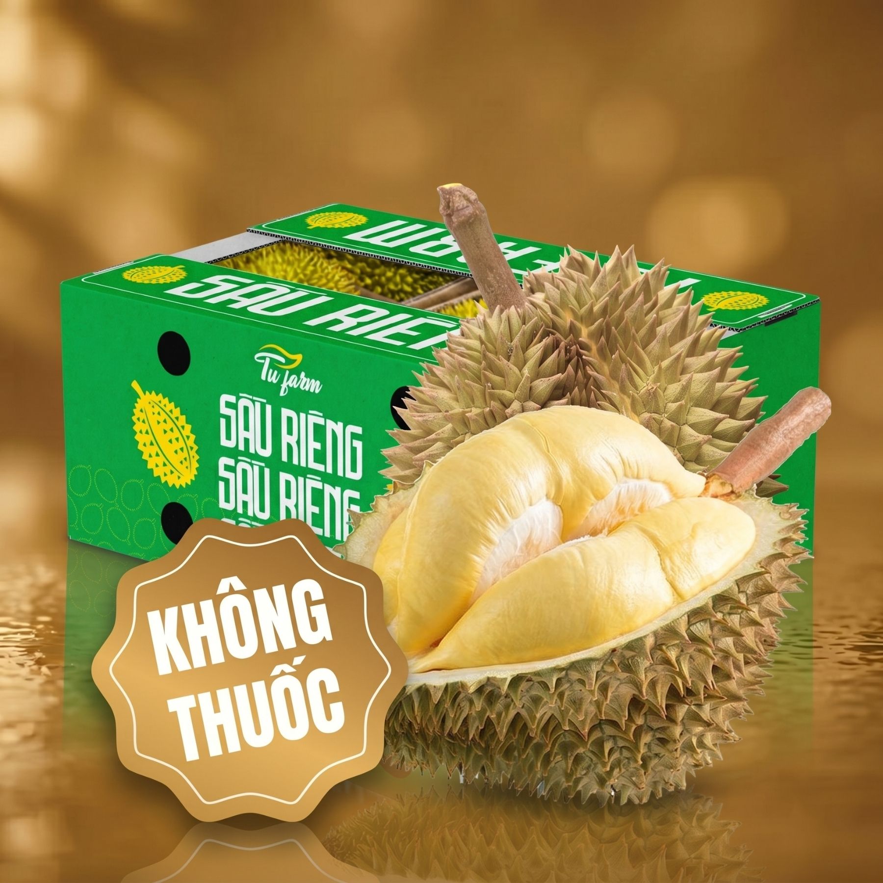 Trái - Sầu Riêng Dona Hạt Lép - Khui sầu