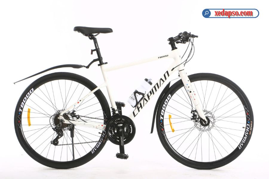 Xe đạp đường Phố Chapman T8000 Màu Trắng ảnh đẹp