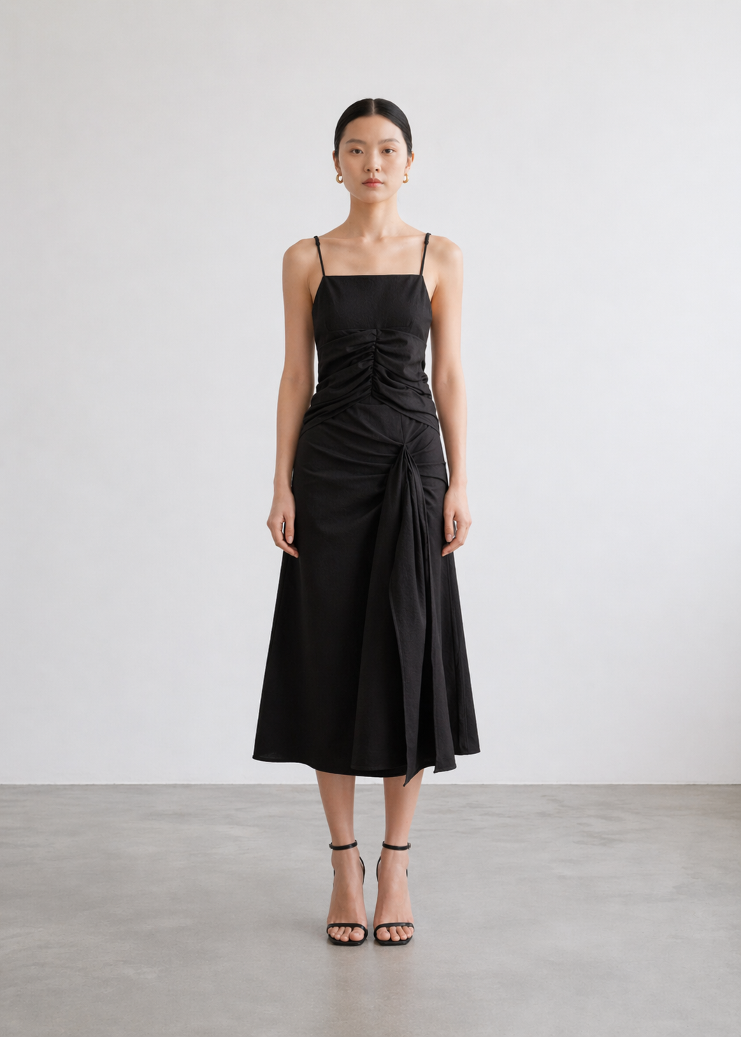 WRAPOVER WAIST DRESS