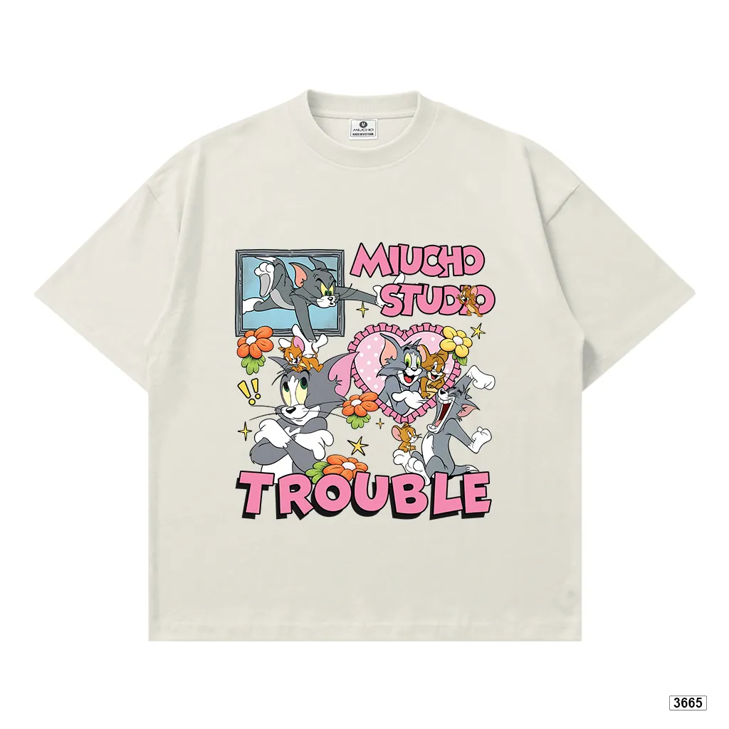 Áo thun nữ form boxy hoạt hình Mèo chuột Miucho 3665_thumbnail_11