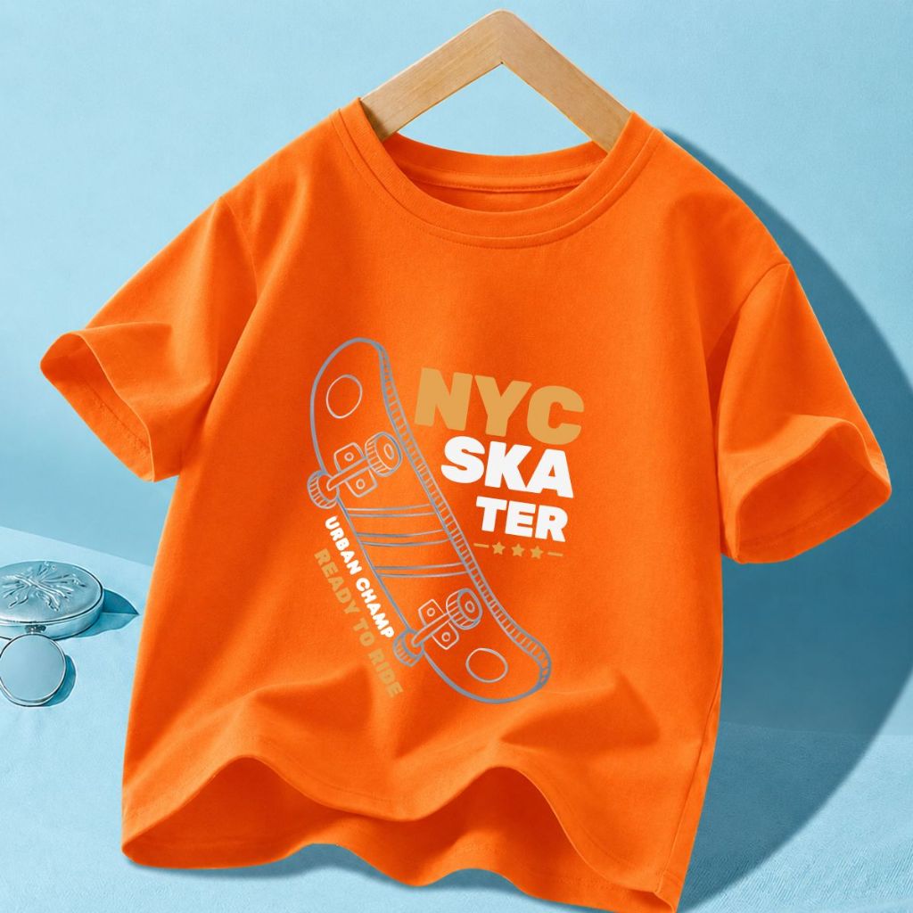 Áo phông bé trai in hình chiếc mũ và ván trượt NYC Skater  - Mã AT037_thumbnail_8