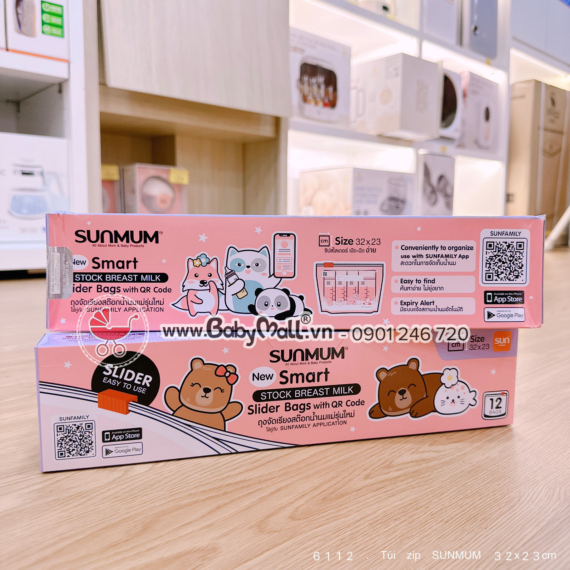 Túi zip Sunmum (hộp 12c)