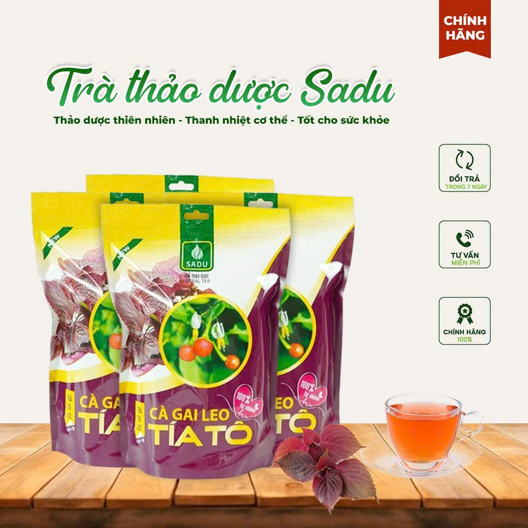 Trà cà gai leo tía tô Sadu gói 1kg