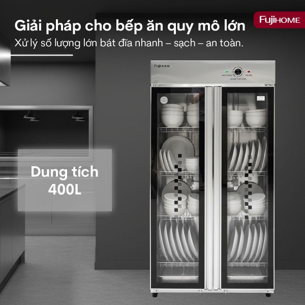Tủ sấy chén bát tiệt trùng dung tích lớn DD400A_thumbnail_2
