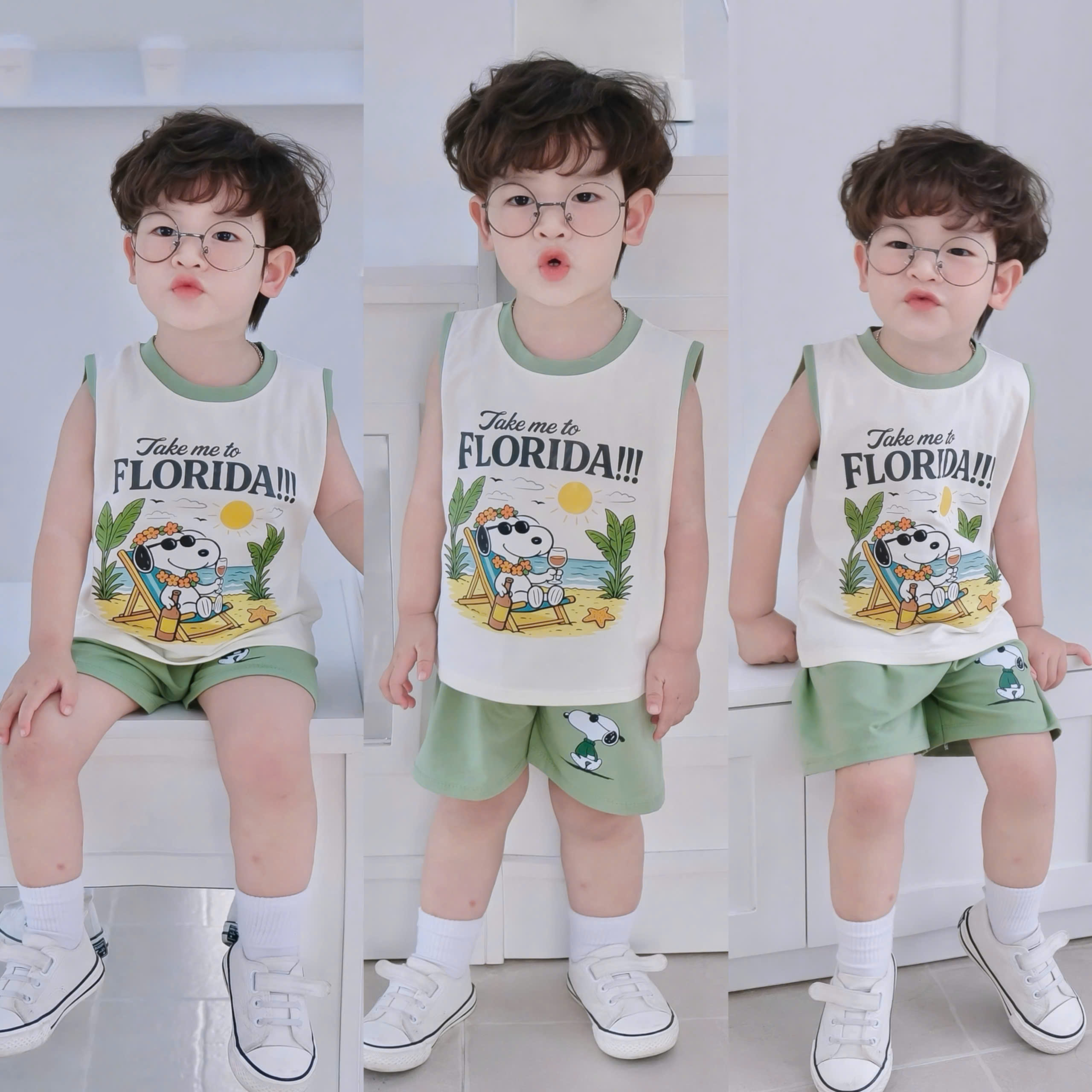 A78 SET 2 BỘ BA CHÓ ĐỘI MŨ NGẮM BIỂN - A100.361_thumbnail_2