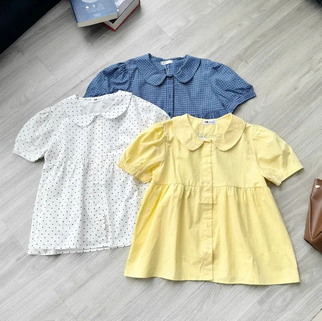 Áo Sơ Mi Nữ Kiểu babydoll cổ sen tay bồng HN.213 (C) (1451)_thumbnail_1
