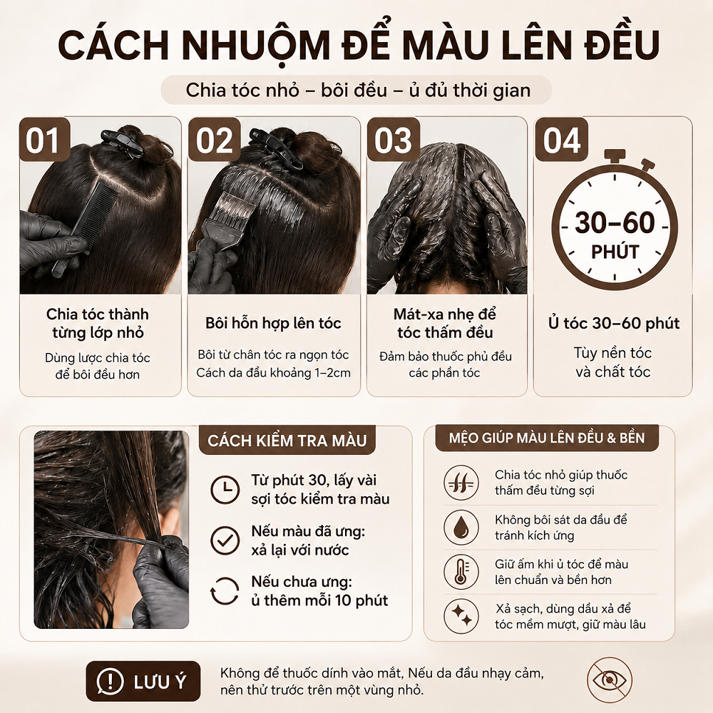 Thuốc Nhuộm Tóc Nâu Lạnh Không Cần Tẩy Trên Nền Nâu, Tone Trầm Tự Nhiên Đi Học Đi Làm, Tặng Oxi Găng Tay HDSD_thumbnail_8