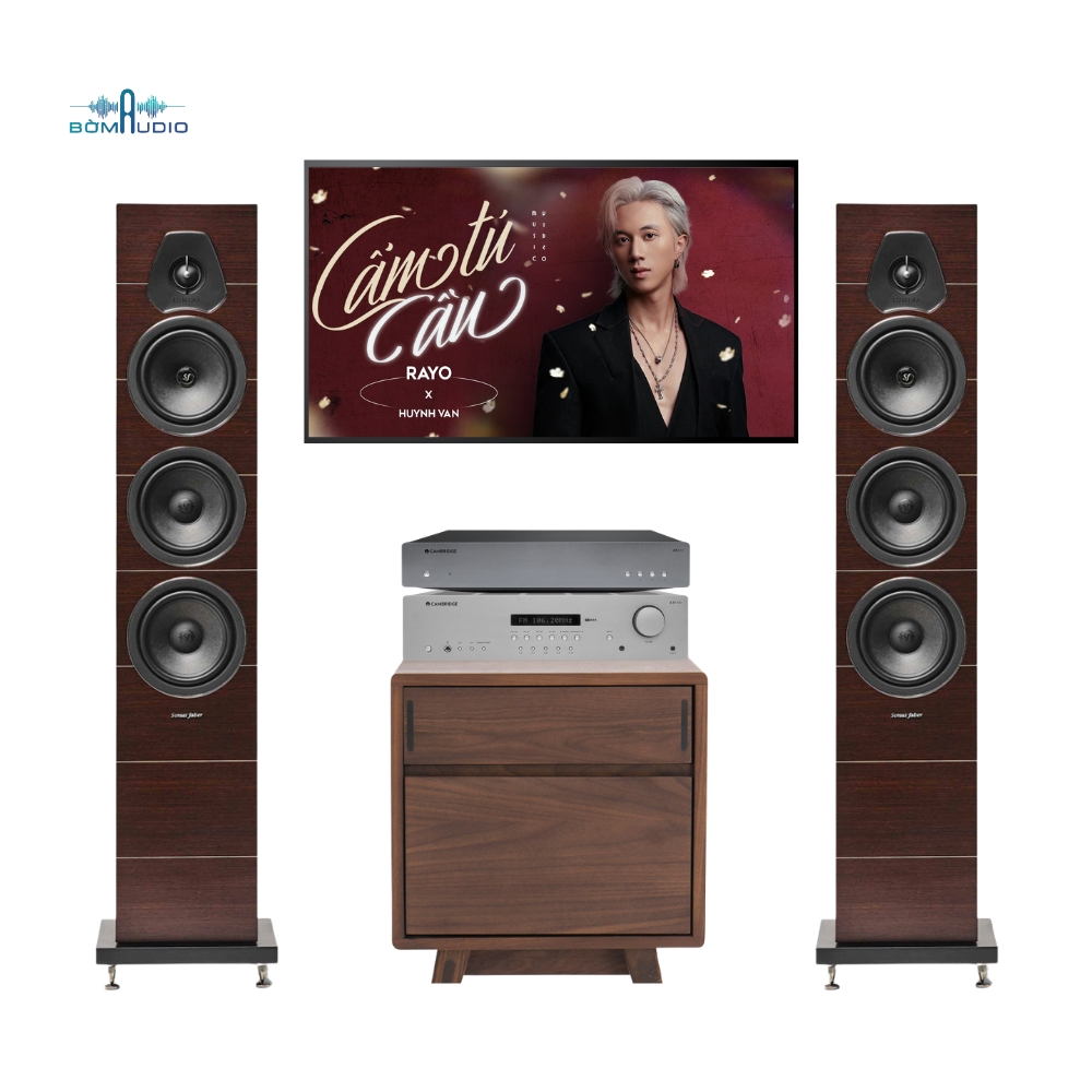 Combo Amply CAMBRIDGE AUDIO AXR100 + Network Player CAMBRIDGE AXN 10 + Loa Cột SONUS FABER LUMINA V – CS2_thumbnail_0