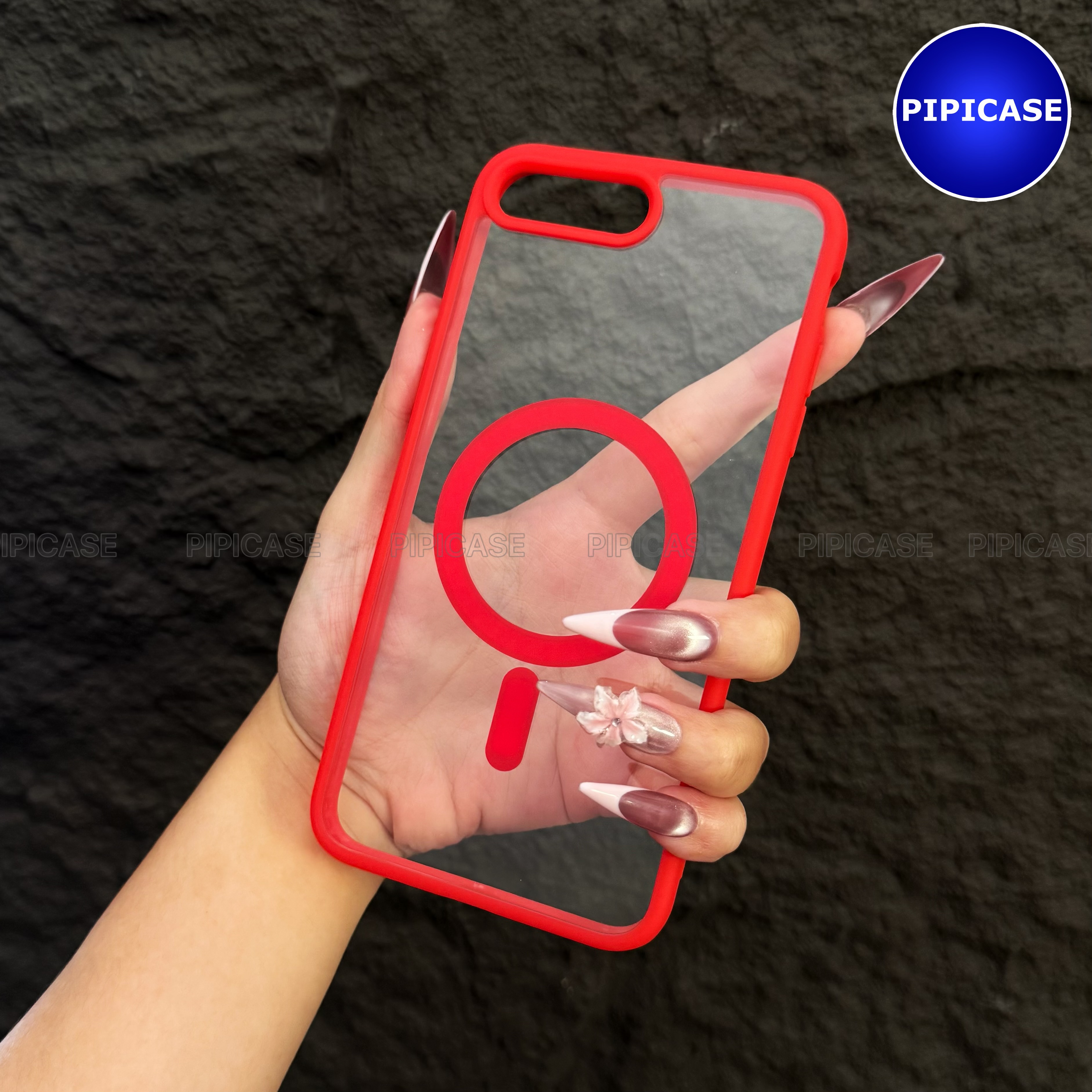 Ốp Lưng iPhone 7 Plus / 8 Plus - Chic - Đỏ Tươi