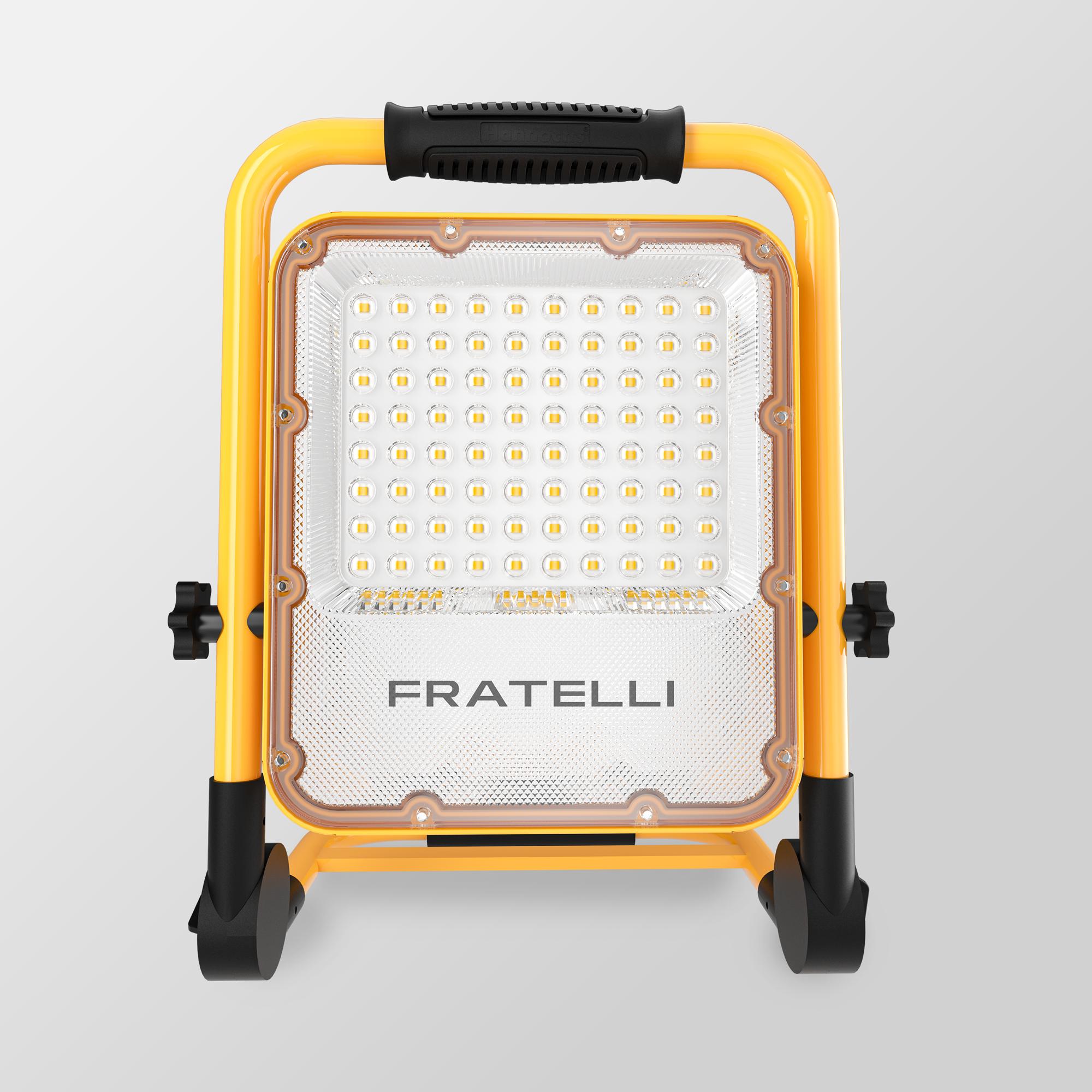 Đèn pha xách tay di động Fratelli FFTGE5 50W siêu sáng pin sạc USB chống nước IP66 đèn LED cầm tay chính hãng