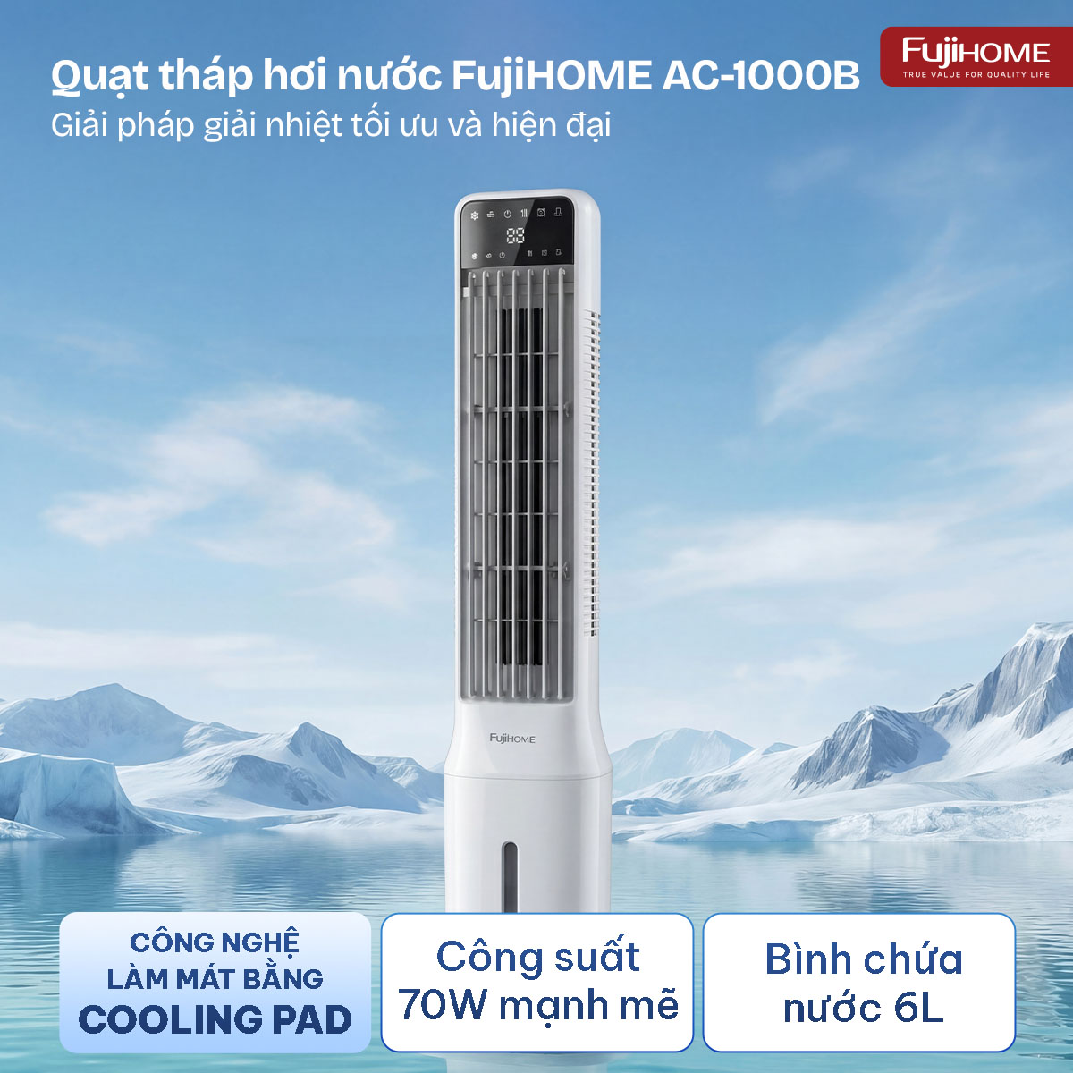 Máy làm mát không khí bằng bay hơi Fujihome AC-1000B_thumbnail_1