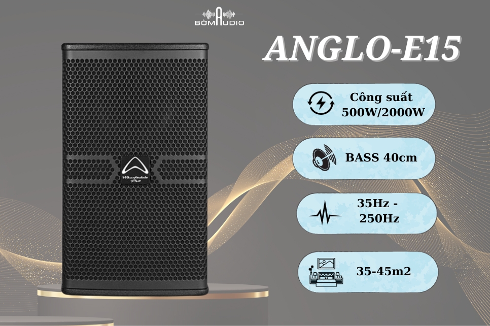 Đánh giá chất lượng loa karaoke Wharfedale Pro Anglo E15