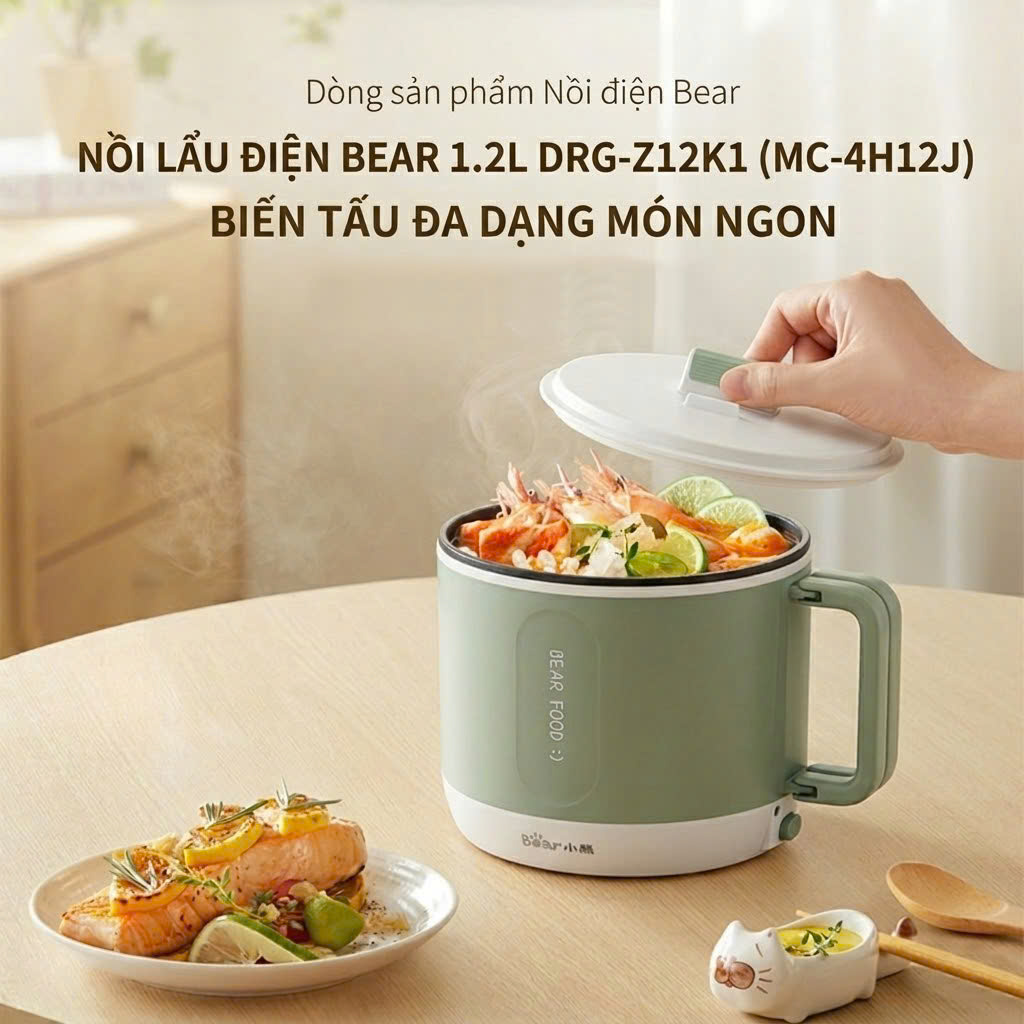 Nồi Lẩu Điện Bear 1.2L