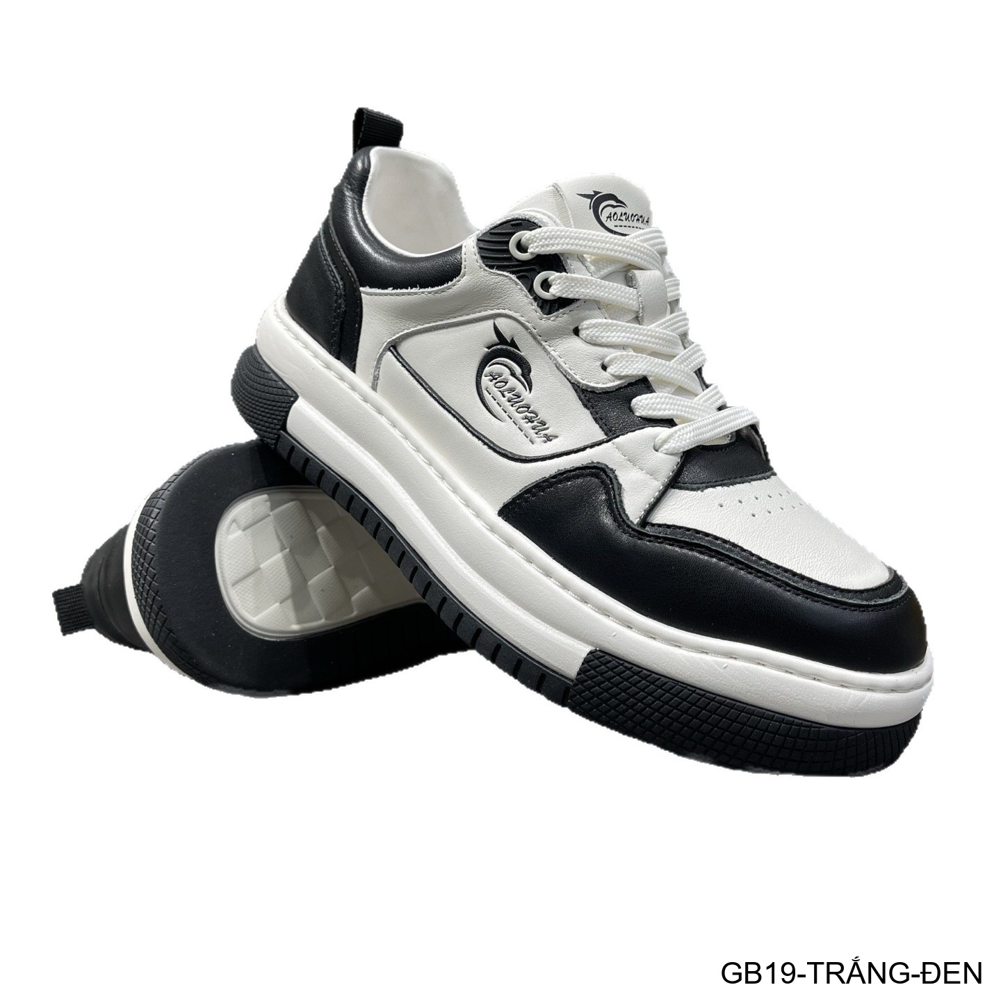 GB19 - Giày nam da bò cao cấp phối màu trắng đen, kiểu dáng thể thao casual thời thượng 2026_thumbnail_3