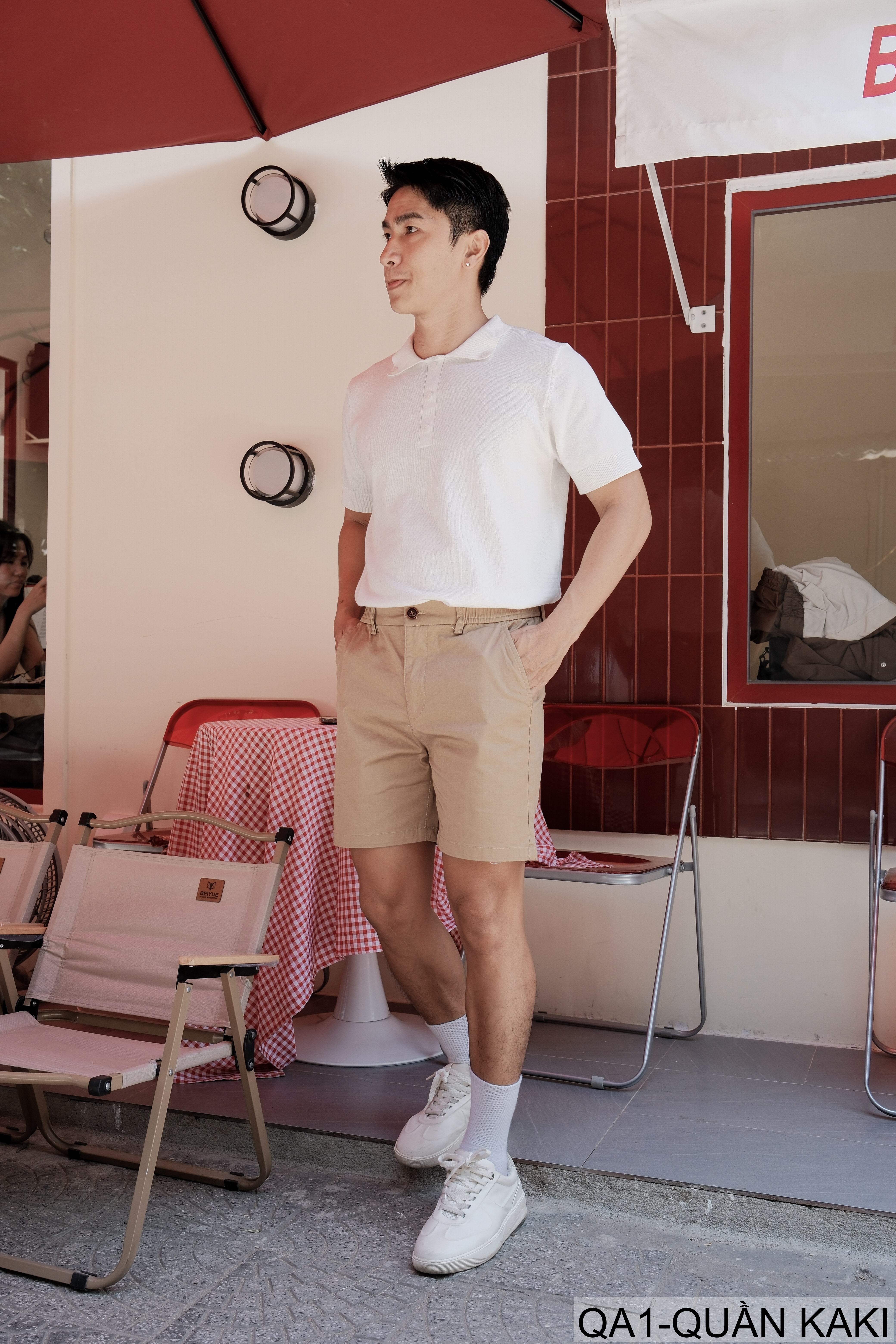 QA1 - Quần short nam ống rộng co giãn, chất cotton thoáng mát, phong cách Nhật Bản mùa hè_thumbnail_10
