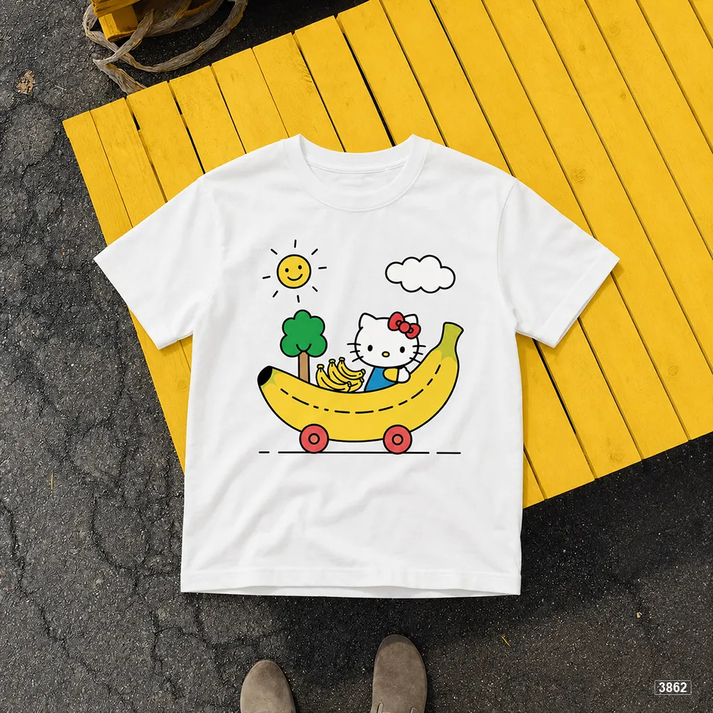 Áo thun bé gái form rộng Kittie Banana Kado 3862_thumbnail_6