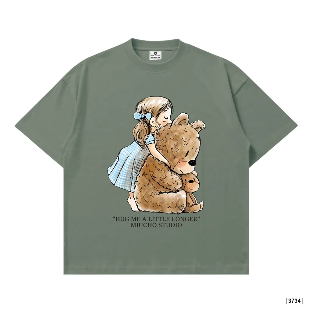 Áo thun boxy nữ phong cách dễ thương hoạt hình gấu Miucho 3734_thumbnail_12