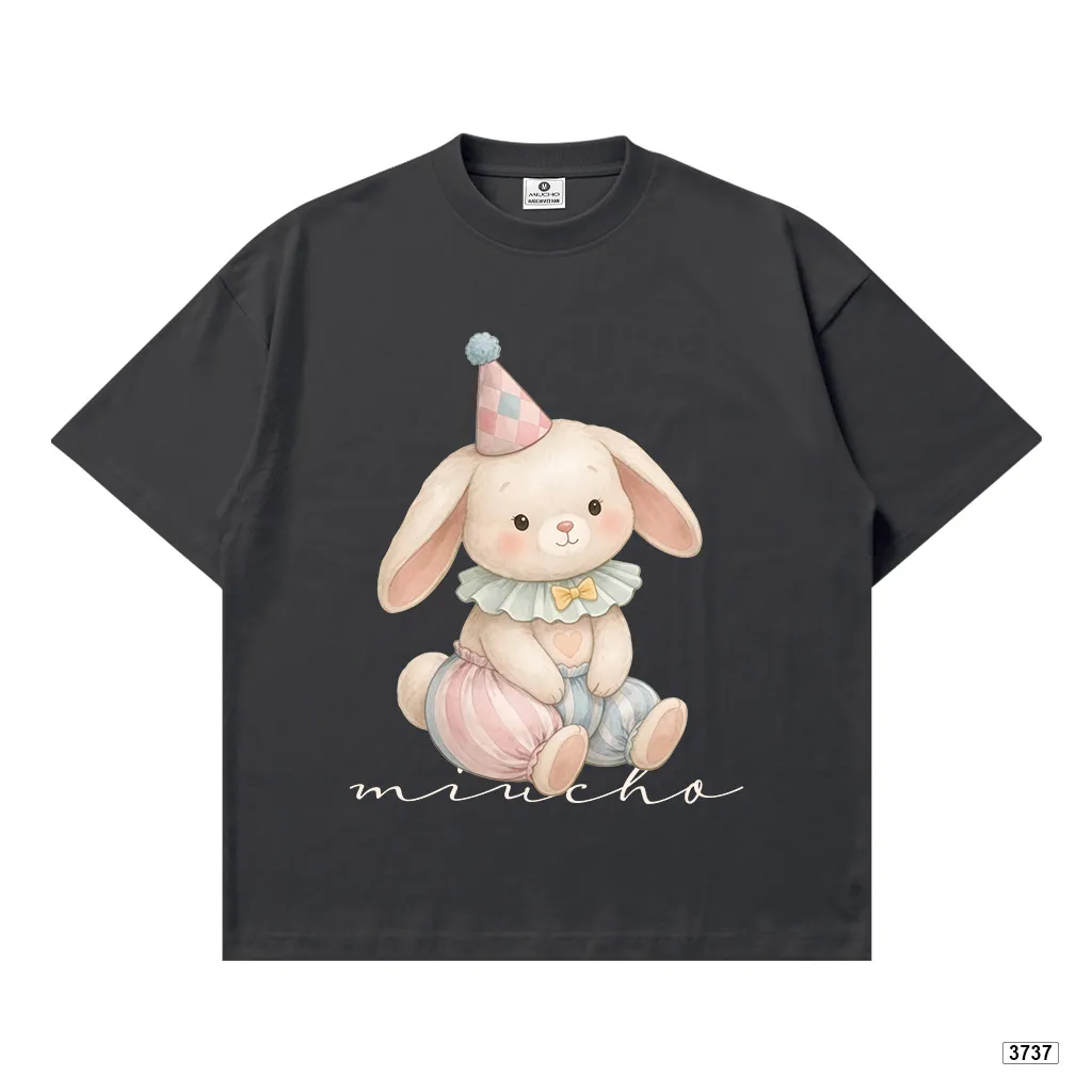 Áo thun boxy nữ thời trang mùa hè Bunny đáng yêu Miucho 3737_thumbnail_13