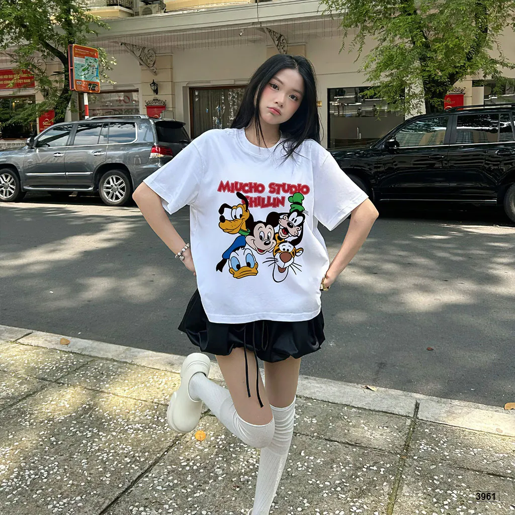 Áo thun nữ form boxy hoạt hình Diisney đáng yêu Miucho 3961_thumbnail_3