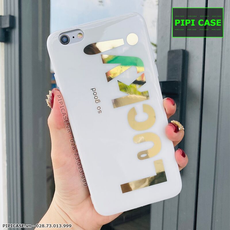 Ốp Lưng iPhone 6 / 6S - Lucky - Trắng