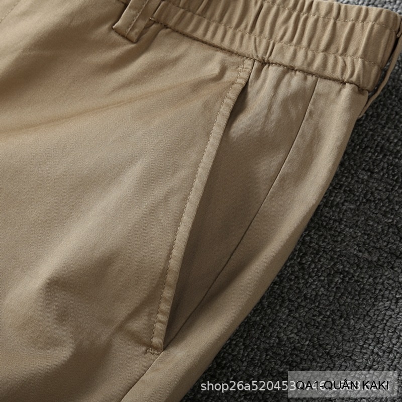 QA1 - Quần short nam ống rộng co giãn, chất cotton thoáng mát, phong cách Nhật Bản mùa hè_thumbnail_18