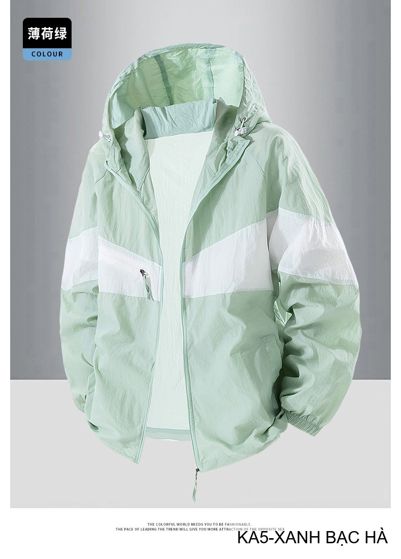 KA5 - Áo Khoác Chống Nắng Mùa Hè 2025 Phong Cách Nhật Bản, Thoáng Khí, Có Mũ, Size Lớn_thumbnail_6