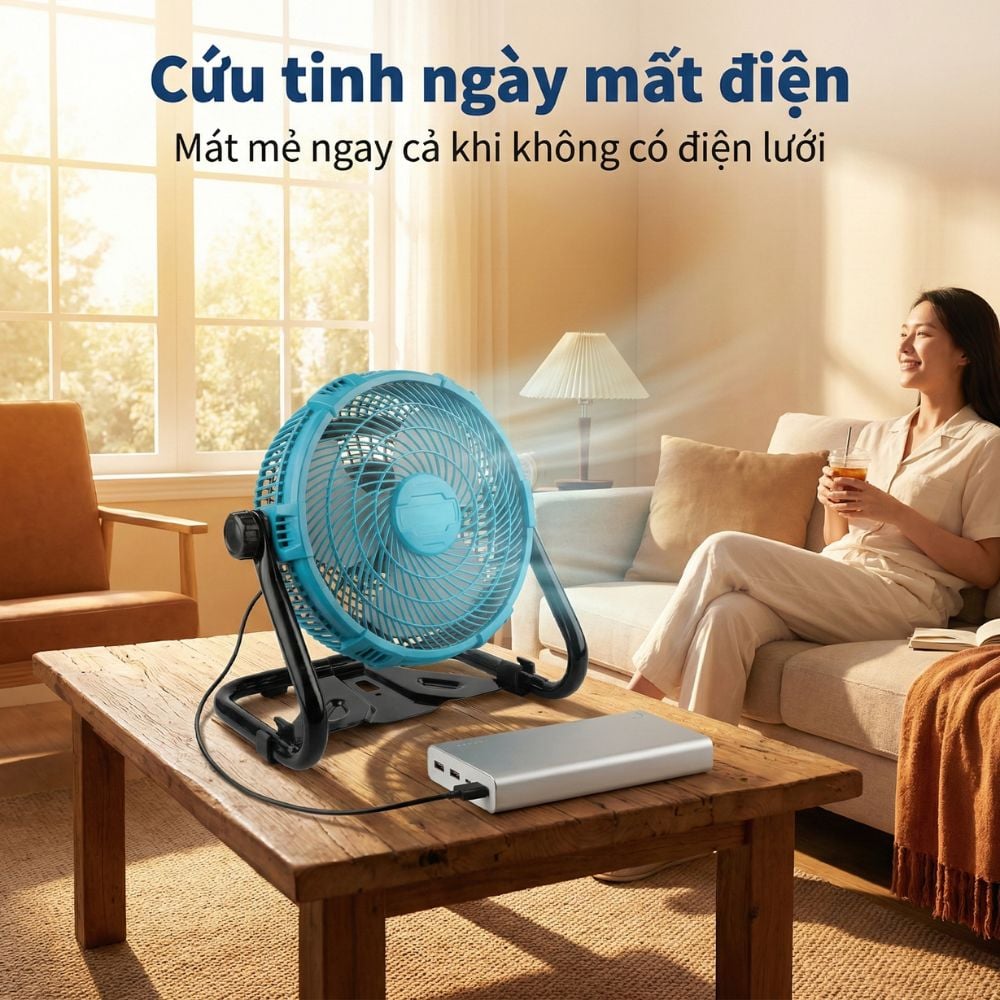 Quạt Để Bàn Tích Điện Kachi MK443 – Gió Turbo Mạnh Mẽ, Xoay 360 Độ, Thiết Kế Di Động Đa Năng_thumbnail_6