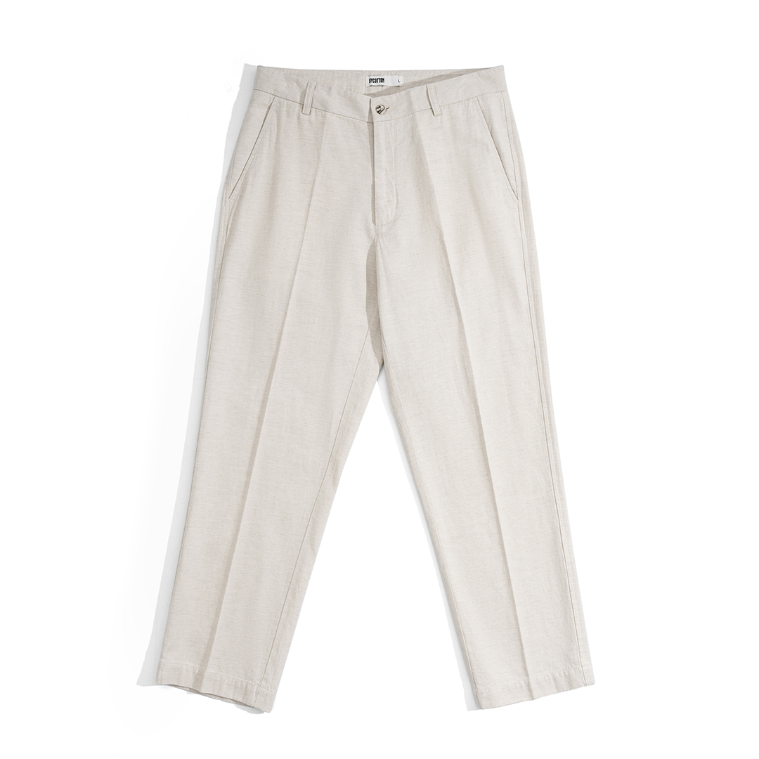 Quần Linen Dài Form Ống Đứng