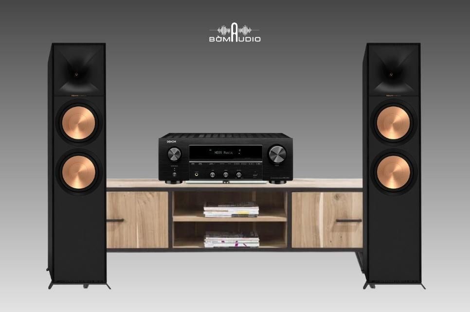 Combo Amply DENON DRA-800H + Loa Cột KLIPSCH R-800F - B83