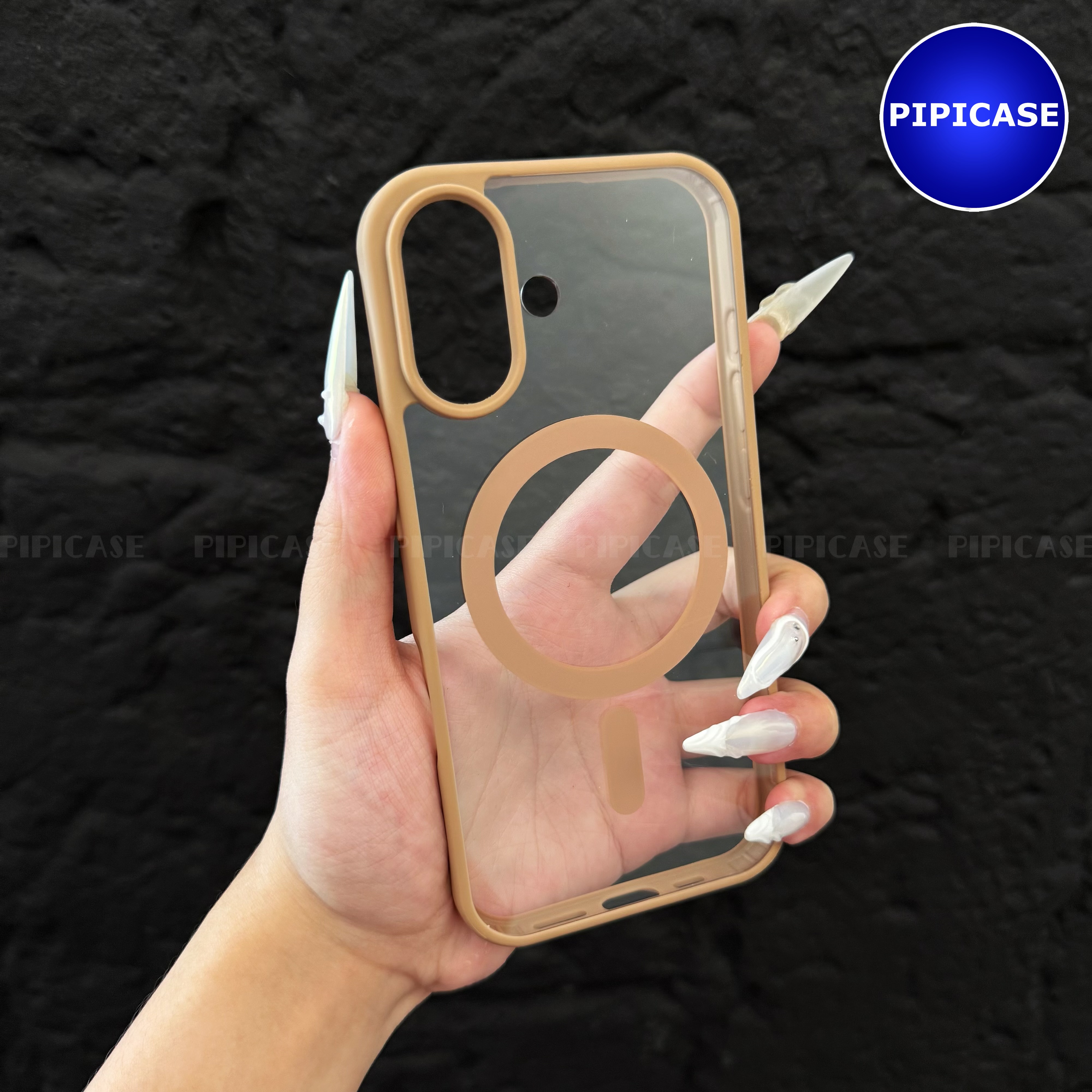 Ốp Lưng iPhone 16 Plus - Chic - Nâu Nhạt_thumbnail_11