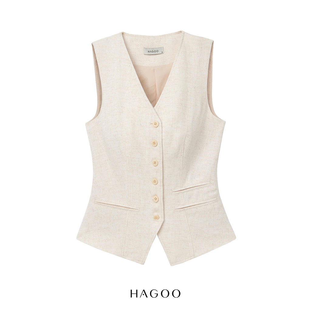 Áo gile linen HAGOO_thumbnail_6