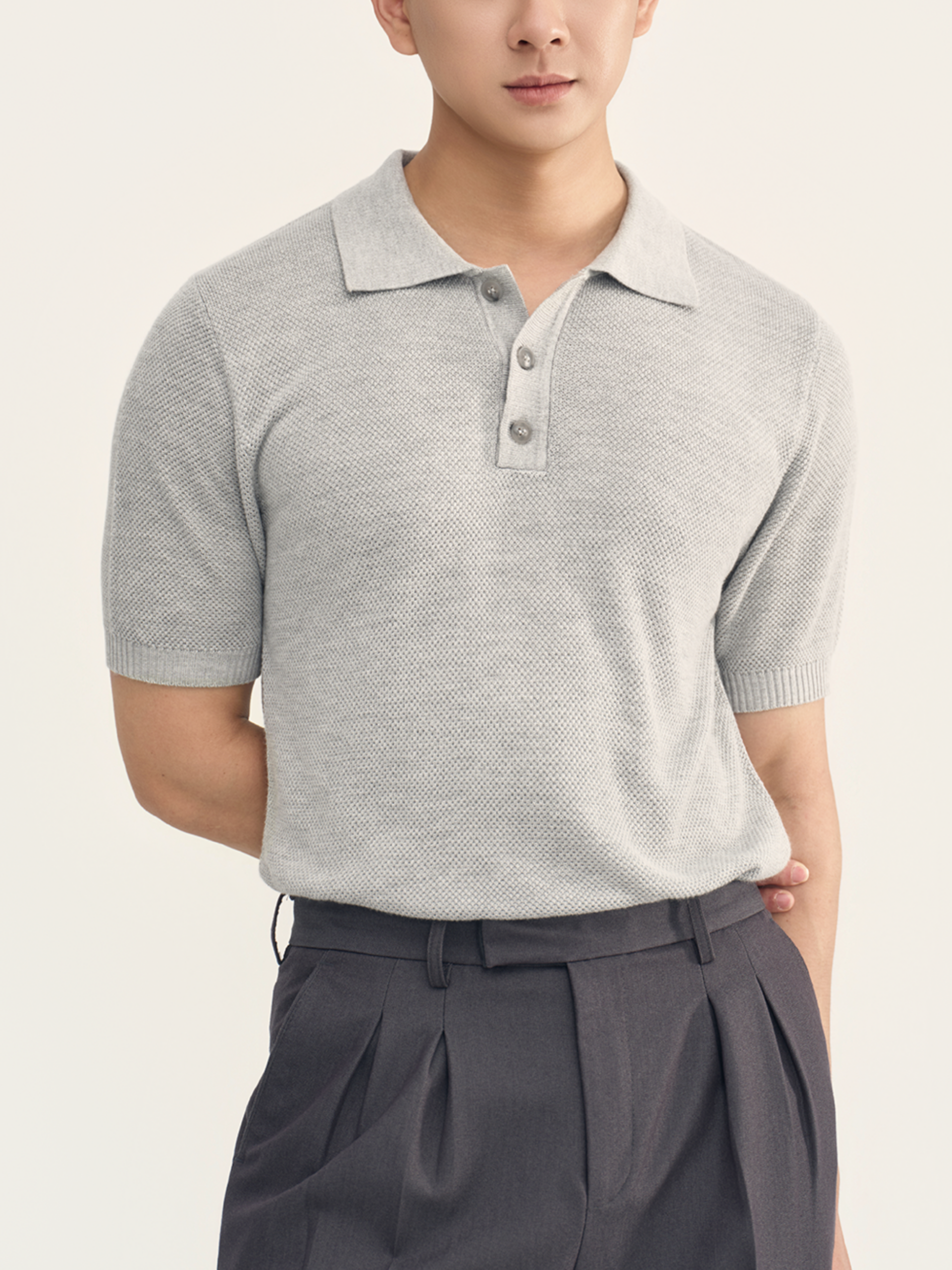 Áo Polo Dệt Kim Hary Sợi Viscose Form Regular