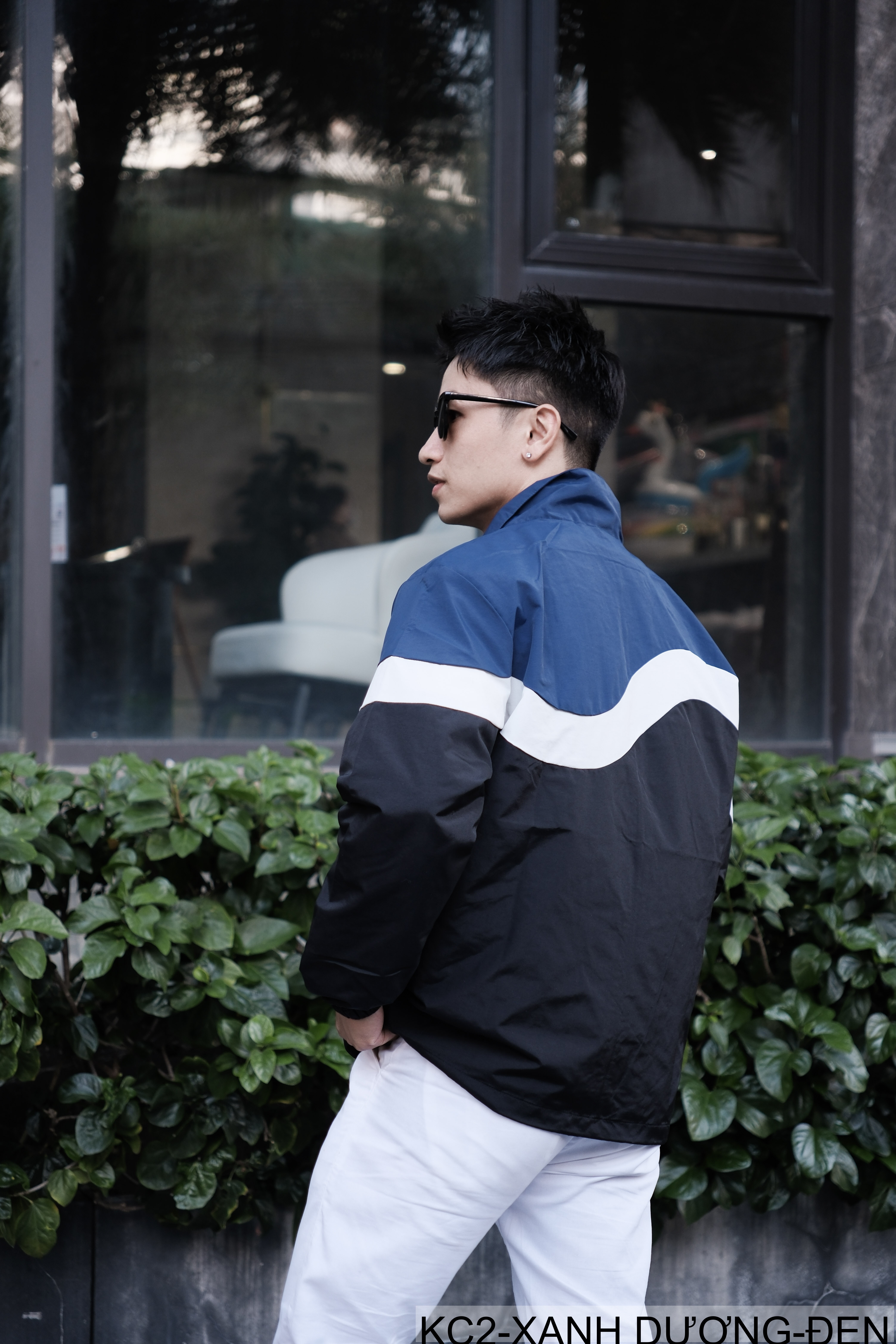 KC2 - Áo khoác nam phối màu thời trang cổ đứng phong cách thể thao xuân thu_thumbnail_3