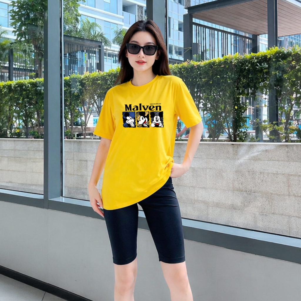 Set đồ nữ Loza Malven gồm áo thun rộng và quần legging lửng umi - Loza GB671_thumbnail_3
