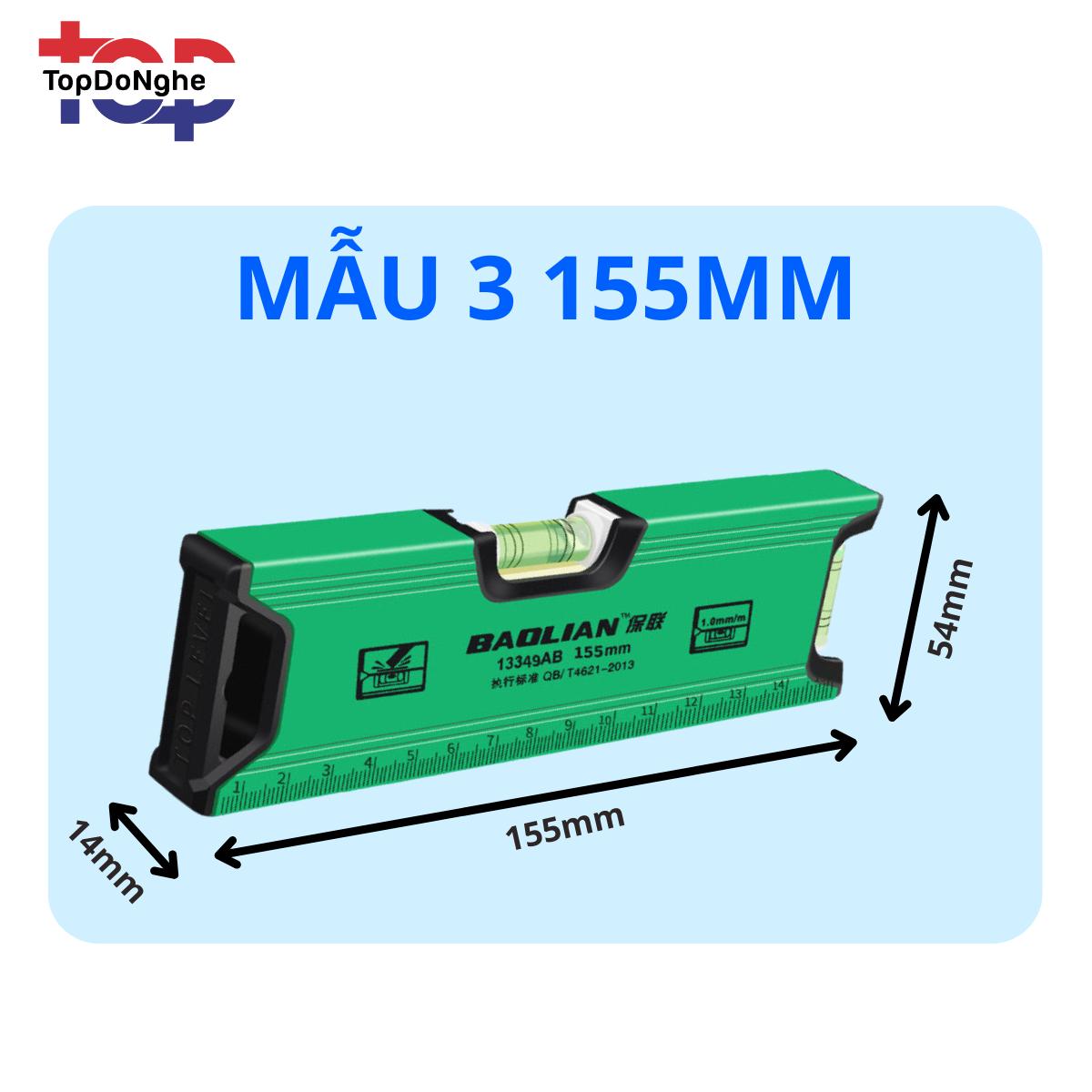 Thước thuỷ nước livo mini BAOLIAN đo  chiều  cân bằng chuẩn - Cao cấp chính hãng - Nam chấm từ cực mạnh_thumbnail_1