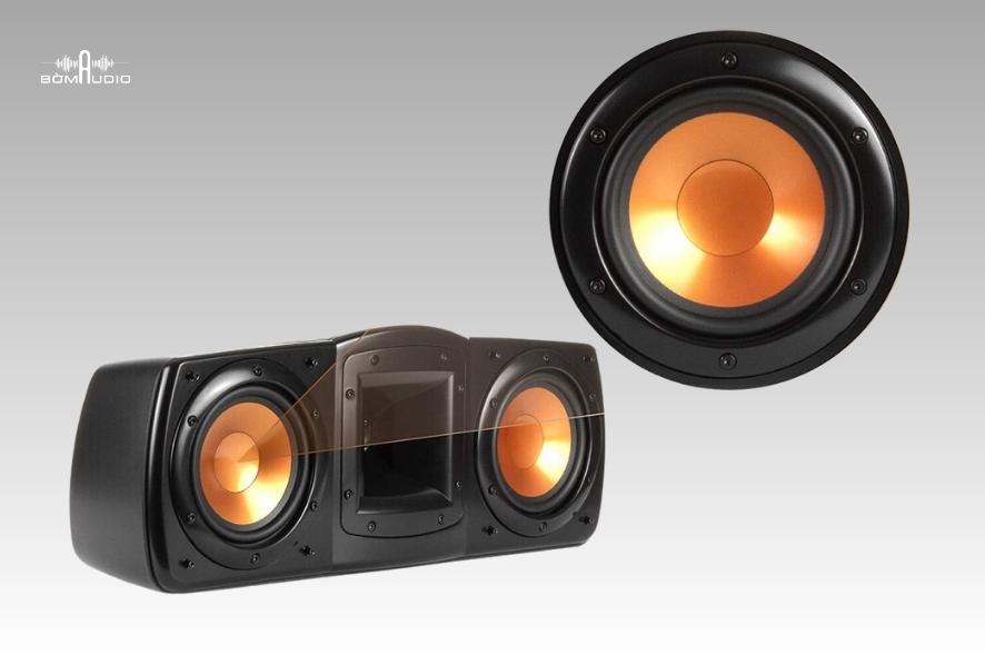 Synergy Black Label C-200 sử dụng 2 loa mid/bass có kích thước 5,25 inch với công nghệ Cerametallic™